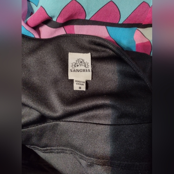 Sangria CUTE  Colorful Flow Dress Sz 8 - Picture 4 of 7